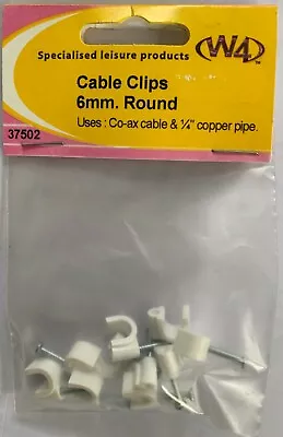 W4 Cable Clip 6mm Round 37502 Pack Of 10 • £1.99