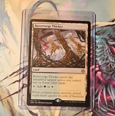 Razorverge Thicket 257/271 Rare Phyrexia: All Will Be One Magic: The Gathering • $2