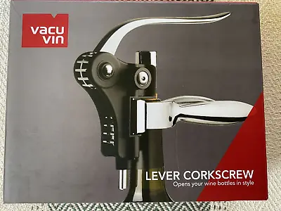 Vacu Vin Level Corkscrew Wine Bottle Opener Stkca05 Nib Netherlands • $89.95