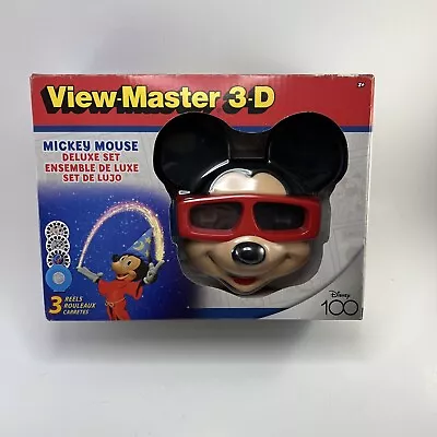 View Master Mickey Mouse Deluxe Set Disney 100 Edition Retro Fun Learning Toy • $28