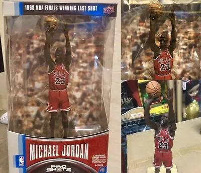 NBA 1998 Finals Winning Last Shot Michael Jordan Pro MJ Figures Basketball Card • $70.89