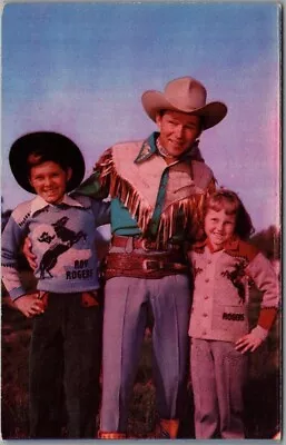 $6 • Buy ROY ROGERS SWEATERS Advertising POSTCARD  Arnold's Children's Wear  Ridgewood NJ