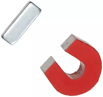 ® Red Cast Alnico 5 Horseshoe Magnet With Keeper 1.133  Wide 1  High 0.318  T • $22.49