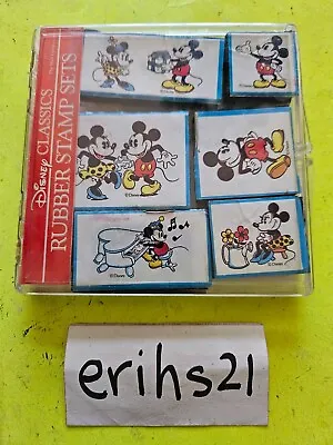 Vintage 90’s Mickey & Minnie Mouse Rubber Stamp Collection Set-Disney Classics • $14.99