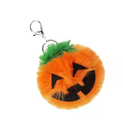  Halloween Jack-O'-Lantern Key Chain Plush Key Ring Pendant Souvenir Car Hanging • $11.05