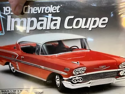 AMT 6548  1958 CHEVY Impala Hardtop 3n1 1/25  MODEL Car Mountain  KIT FS • $42.26