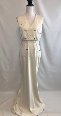 J Crew Wedding Gown 6 Ivory Long Dress Party Formal Bride Sample Item 6 • $159
