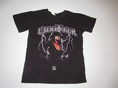 Undertaker WWE BOY'S BLACK SHORT SLEEVE SHIRT SIZE S • £3.95