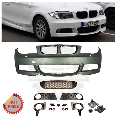 $695 • Buy Bmw Mtech Style Front Bumper W/ Fog Lights For 2008-13 E82 E88 1 Series No Pdc