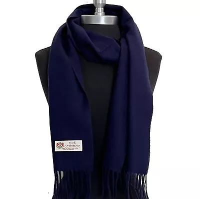 Men Women's Winter 100% Cashmere Plaid Solid Wool Scarf Scarves Made In England • $10.50