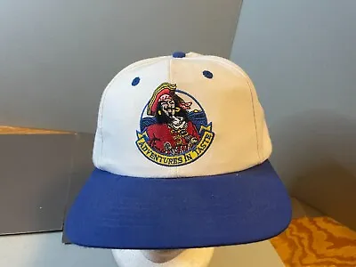 Vintage CAPTAIN MORGAN White Adventures In Taste Pirate Snapback Hat • $12.99