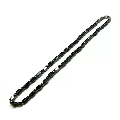 Accents Kingdom Men's Magnetic Hematite Short Hexagon Bead Necklace 20  • $24.99