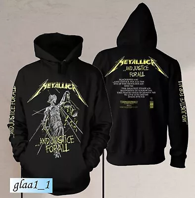 Metallica 'And Justice For All Tracks' Hoodie Metallica Shirt Size S-5XL • $36.99