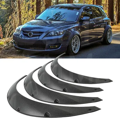 For Mazda 3 Mazdaspeed3 Fender Flares Carbon Fiber Wide Body Kit Wheel Arch 4.5  • $99.58