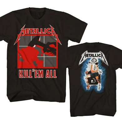 New Authentic Metallica Kill Em All Ride The Lightning Band Shirt Badhabitmerch • $24.89