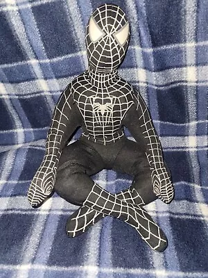 Spiderman 3 Black Symbiote Suit Movie 2006 Plush Toy Factory Preowned • $5