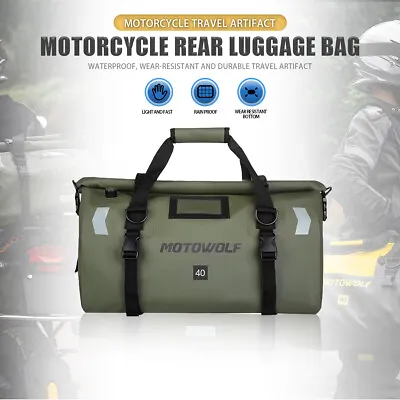 40L GreenMotorbike Dry Duffel Bag For Travel Motorcycling Cycling Hiking Camping • $41.87