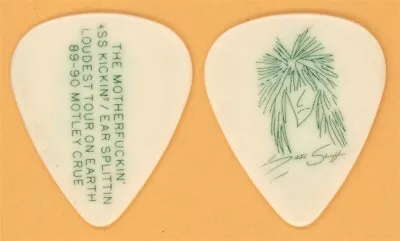 Motley Crue Nikki Sixx Green/White (Vers 2) Guitar Pick - 1989 Dr. Feelgood Tour • $149.99