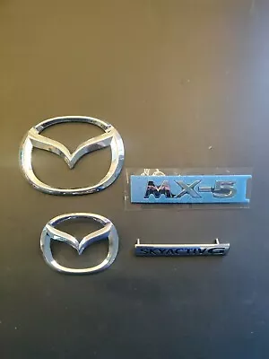 2021 Mazda MX-5 Miata ND Front And Rear Emblems OEM Chrome. • $120