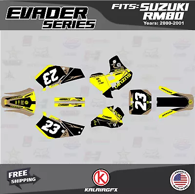 Graphics Decal Kit For Suzuki RM80 (2000-2001) RM80 Evader Series - Tan • $54.99