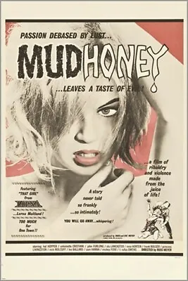 MUDHONEY CLASSIC MOVIE POSTER Eve Productions 1965 LUST DANGER 20x30 Hot   • $9.99