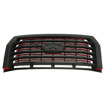 NEW 2015-2017 F-150 Ford Lariat Special Edition Red Accent Grille Grill W/O Cam • $394.67