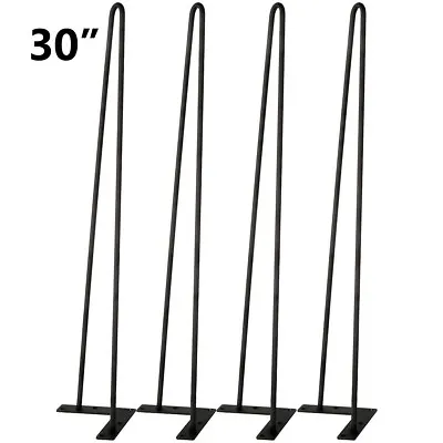 8  12  16  22  28  30  Metal Hairpin Legs 2-Rod Coffee Table Legs DIY Furiture • $37.90