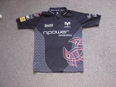 Kooga Retro Swansea Neath Ospreys Rugby Union Shirt/Top/jersey/large Boys • £3.50