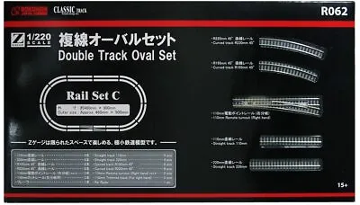 $112.64 • Buy Rokuhan Z Gauge R062 Rail Set C Double Track Oval Set 1/220 Scale Brand New