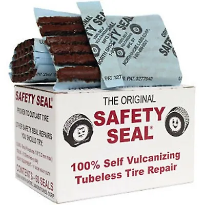 60pc SAFETY SEAL TIRE PLUGS TUBELESS TIRE REPAIR 60 PLUGS 4  PLUGS • $23.99