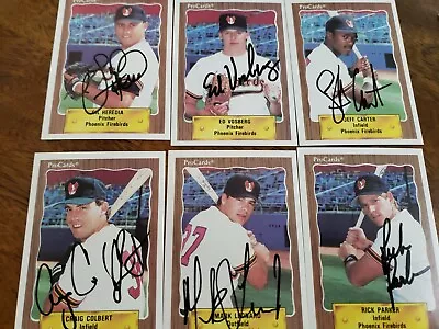 1990 Phoenix Firebirds Team Card Set - Partially Autographed • $17.99