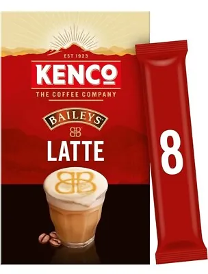 Kenco Baileys Latte Instant Coffee Sachets X8 (Pack Of 5 Total 40 Sachets) • £13.99