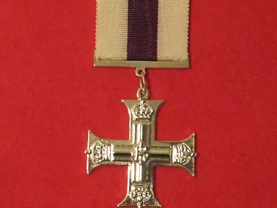 Full Size Military Cross Medal Mc Gv Museum Standard Copy Medal With Ribbon • £12.50