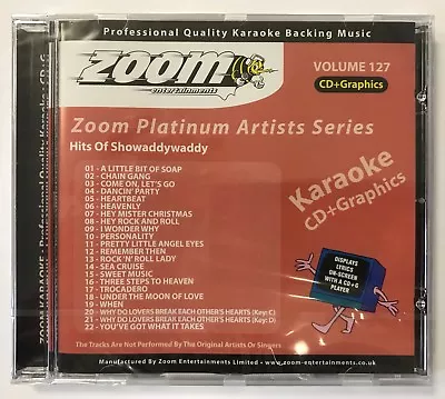 Zoom Karaoke Platinum Artists Vol. 127 CD+G - Hits Of Showaddywaddy - 22 Tracks • £3.95