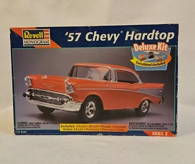 Revell Monogram ‘57 Chevy Hardtop Deluxe Kit 1:24 Scale #85-6641 • $20