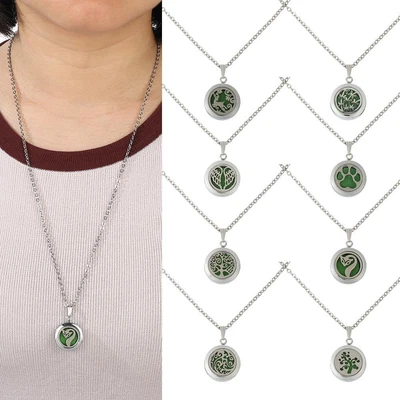 $12.51 • Buy Oil Diffuser Necklace Aroma Charms Aromatherapy Pendant Fragrance Locket