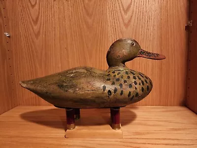 Very Nice Early Dodge Petersen ? Glasseye Hen Mallard Wood Duck Decoy Detroit MI • $26.99