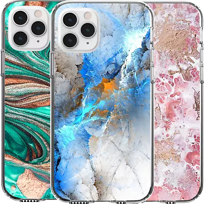 Silicone Cover Case Creative Luxury Marble Pattern Envirnomental Nature Art  • $16.95