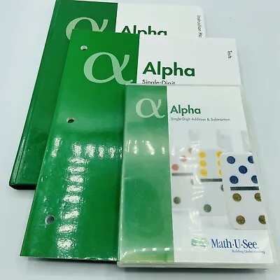 MATH U SEE  ALPHA  Instruction Manual Tests & DVD Curriculum Set • $42.95