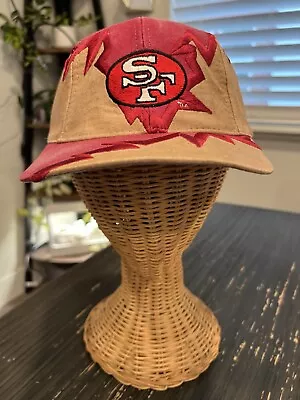 VTG San Francisco 49ers Snapback Hat Drew Pearson Jagged Edge Big Logo NFL • $180