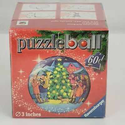 New Christmas Band & Tree Puzzle Ball 3D  Ornament Ravensburger 60 Pcs 3  2011 • $21.95