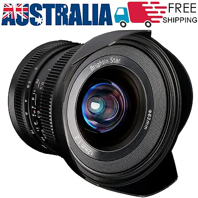 $351.49 • Buy Brightin Star 12mm F/2.0 Wide Angle Manual Lens For Canon Sony Fujifilm M4/3