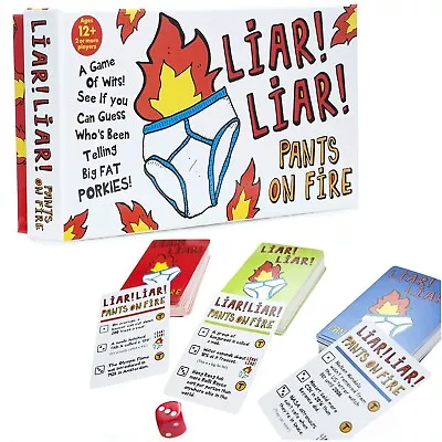 Liar Liar Pants On Fire Family Card Game Dice Guess Who's Lying Party Game • £12.95