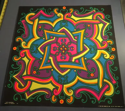 Arabesque Io Macbeth Original Vintage Blacklight Poster Third Eye Inc 1968 • $150