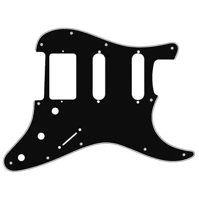 £10.95 • Buy Pickguard / Scratchplate Fender Strat  HSS 3-Ply  Black Or White - Quality Japan