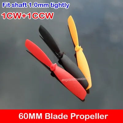 1CW+1CCW 60MM Blade Propeller Prop Shaft 1mm DIY RC Drone Quadcopter Spare Parts • $1.80