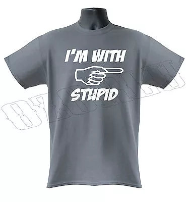 I'm With Stupid Summer Music Festival Joke Funny Mens T-Shirt S-XXL • £12.09