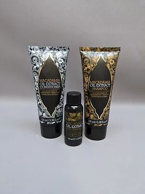 XPEL Macadamia Oil Extract Travel Set - Shampoo Conditioner & Treatment • £7.99