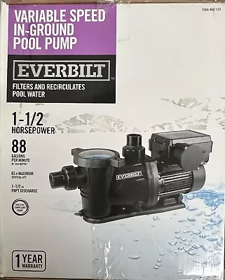 Everbilt In-ground Pump 1 1/2hp - New (In Box) • $250