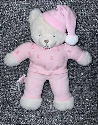 Mothercare Bedtime Bear Pink Suitable From Birth GIRLS Teddy Bear Comforter • £9.99